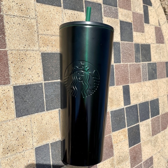 NWOT Starbucks SS green black gradient cold beverage tumbler 2020 - Picture 5 of 13